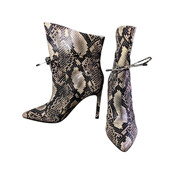 Nine West Shoes - New …. Nine West leather snakeskin boots pointed toe , new never worn